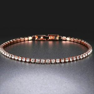 Rose Gold CZ Tennis Bracelet